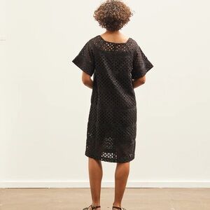 You Must Create YMC sz M Medium Kelea Dress Midi Eyelet Crochet Black Lined